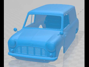 Austin Mini Van 1966 Printable Body 3D Print Model