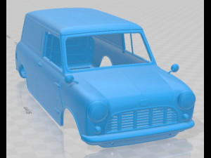 Austin Mini Van 1966 Printable Body Modello di stampa 3D