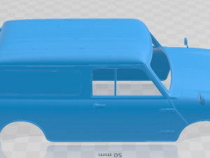 Austin Mini Van 1966 Printable Body Modello di stampa 3D