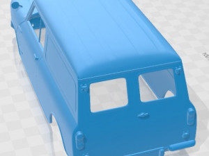 Austin Mini Van 1966 Printable Body Modello di stampa 3D