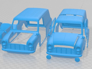 Austin Mini Van 1966 Printable 3D Print Model