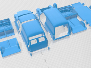 Austin Mini Van 1966 Printable 3D Print Model