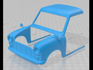 Austin Mini Van 1966 Printable 3D Print Model