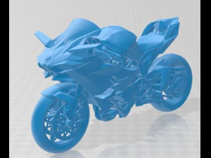 Kawasaki Ninja H2R Supercharged 2016 Printable Motorbike 3D Print Model