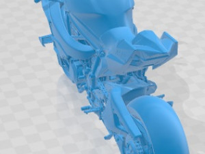 Kawasaki Ninja H2R Supercharged 2016 Printable Motorbike 3D Принт Модель