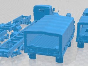 KRAZ 255 1981 Printable Truck 3D Print Model