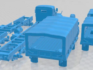 KRAZ 255 1981 Printable Truck 3D Print Model
