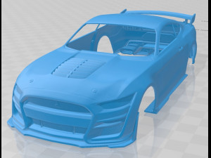 Mustang Shelby GT500 2020 Printable Body Car 3D Print Model