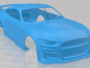Mustang Shelby GT500 2020 Printable Body Car 3D Baskı Modeli