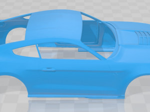 Mustang Shelby GT500 2020 Printable Body Car 3D Baskı Modeli