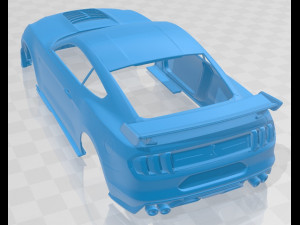 Mustang Shelby GT500 2020 Printable Body Car 3D Baskı Modeli