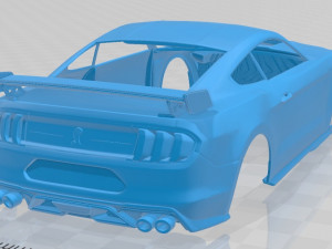 Mustang Shelby GT500 2020 Printable Body Car 3D Baskı Modeli