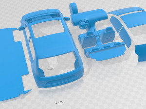 Volkswagen E UP 2019 Printable Car Modelo de impresión 3D