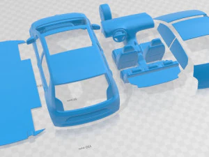 Volkswagen E UP 2019 Printable Car 3D Print Model