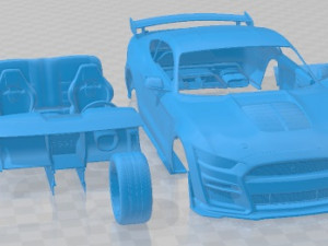 Mustang Shelby GT500 2020 Printable Car 3Dプリントモデル