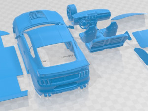 Mustang Shelby GT500 2020 Printable Car 3Dプリントモデル