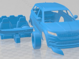 Skoda Kodiaq RS 2019 Printable Car 3D Принт Модель