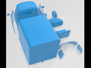 Piaggio P 501 Printable 3D Print Model