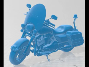 Motocicletta stampabile della polizia Harley Davidson Modello di stampa 3D