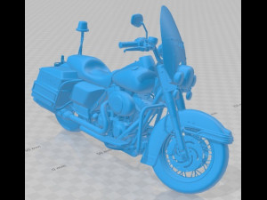 Harley Davidson Police Printable Motorbike Modèles 3D en vedette