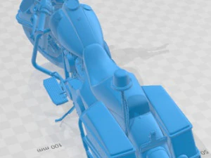 Harley Davidson Police Printable Motorbike 3D Print Model