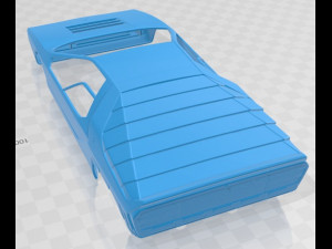 Alfa Romeo Carabo 1968 Printable Body Car 3D 프린트 모델
