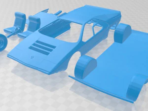 Alfa Romeo Carabo 1968 Printable Car 3D Print Model