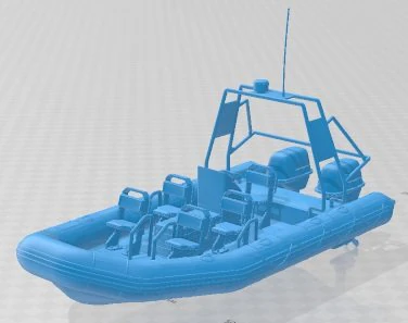 Speed Boat Printable 3D Print Model .c4d .max .obj .3ds .fbx .stl .blend 