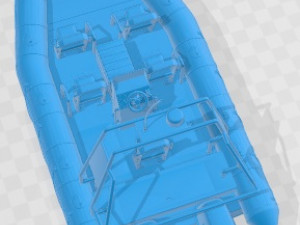 Speed Boat Printable Model Cetak 3D