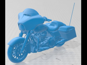 Harley Davidson Street Glide Special 2018 Printable Motorbike 3D Print Model