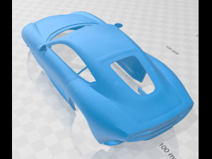 Alfa Romeo Disco Volante 2013 Printable Body Car 3D Baskı Modeli