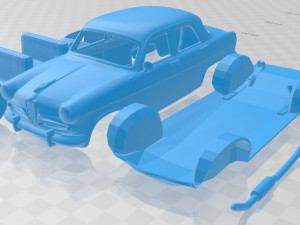 Alfa Romeo Giulietta Berlina 1955 Printable Car 3D Print Model