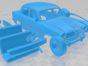 Alfa Romeo Giulietta Berlina 1955 Printable Car 3D Print Model