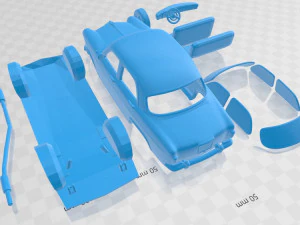Alfa Romeo Giulietta Berlina 1955 Printable Car 3D Print Model