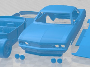 Chevrolet Corvair 1965 Printable Car 3D Print Model