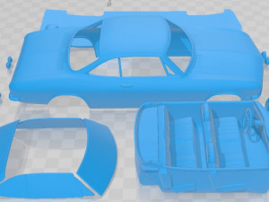 Chevrolet Corvair 1965 Printable Car 3D Print Model