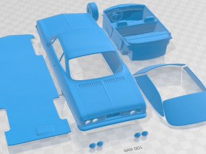 Chevrolet Corvair 1965 Printable Car 3D Print Model