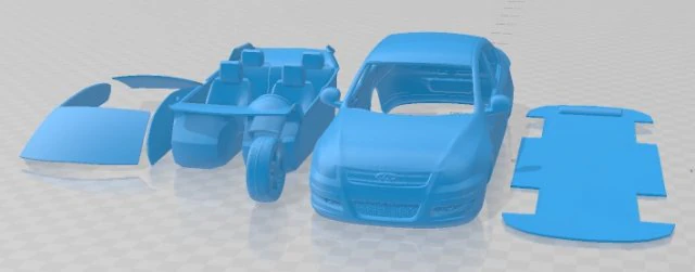 Chery A3 J3 Sedan 2014 Printable Car 3D Print Model .c4d .max .obj .3ds .fbx .stl .blend 