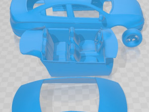 Chery A3 J3 Sedan 2014 Printable Car 3Dプリントモデル