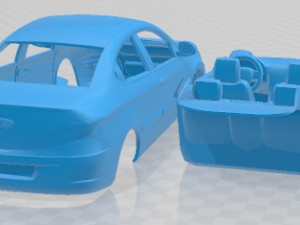 Chery A3 J3 Sedan 2014 Printable Car 3Dプリントモデル