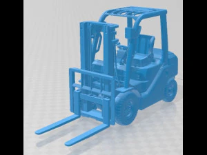 Вилочный погрузчик Toyota 8FD25 для печати 3D Принт Модель