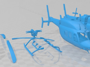 The Bell 429 EMS Printable Helicopter 3D 프린트 모델