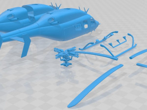 The Bell 429 EMS Printable Helicopter 3D 프린트 모델