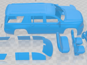 GMC Yukon 2014 Printable Car 3D Print Model