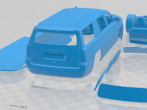 GMC Yukon 2014 Printable Car 3D Print Model