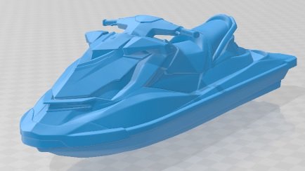 Hydrocycle Sea Doo GTR 230 Printable 3D 프린트 모델 .c4d .max .obj .3ds .fbx .stl .blend 