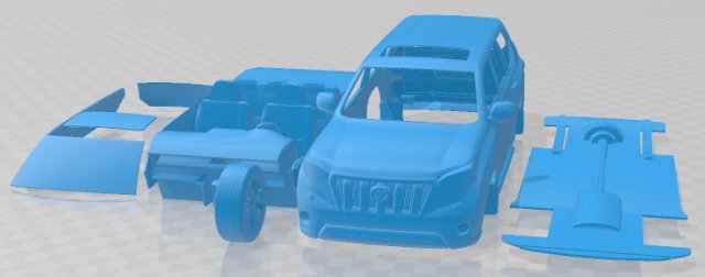 Toyota Land Cruiser 2014 Printable Car Modèles 3D en vedette .c4d .max .obj .3ds .fbx .stl .blend 