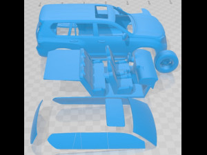 Toyota Land Cruiser 2014 Printable Car Modèles 3D en vedette
