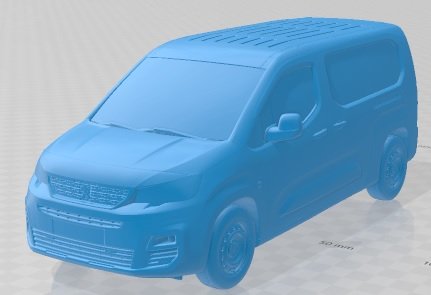 Peugeot Partner Crew Van LWB 2021 Printable 3D