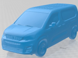 Peugeot Partner Crew Van LWB 2021 Printable 3D Baskı Modeli